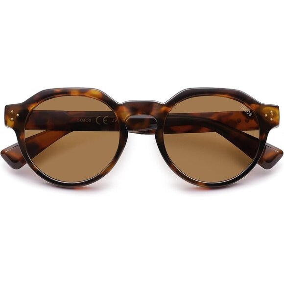 Retro Polarized Sunglasses for Men Women UV400 Protection Vintage Round Shades main image 6